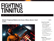 Tablet Screenshot of fightingtinnitus.com